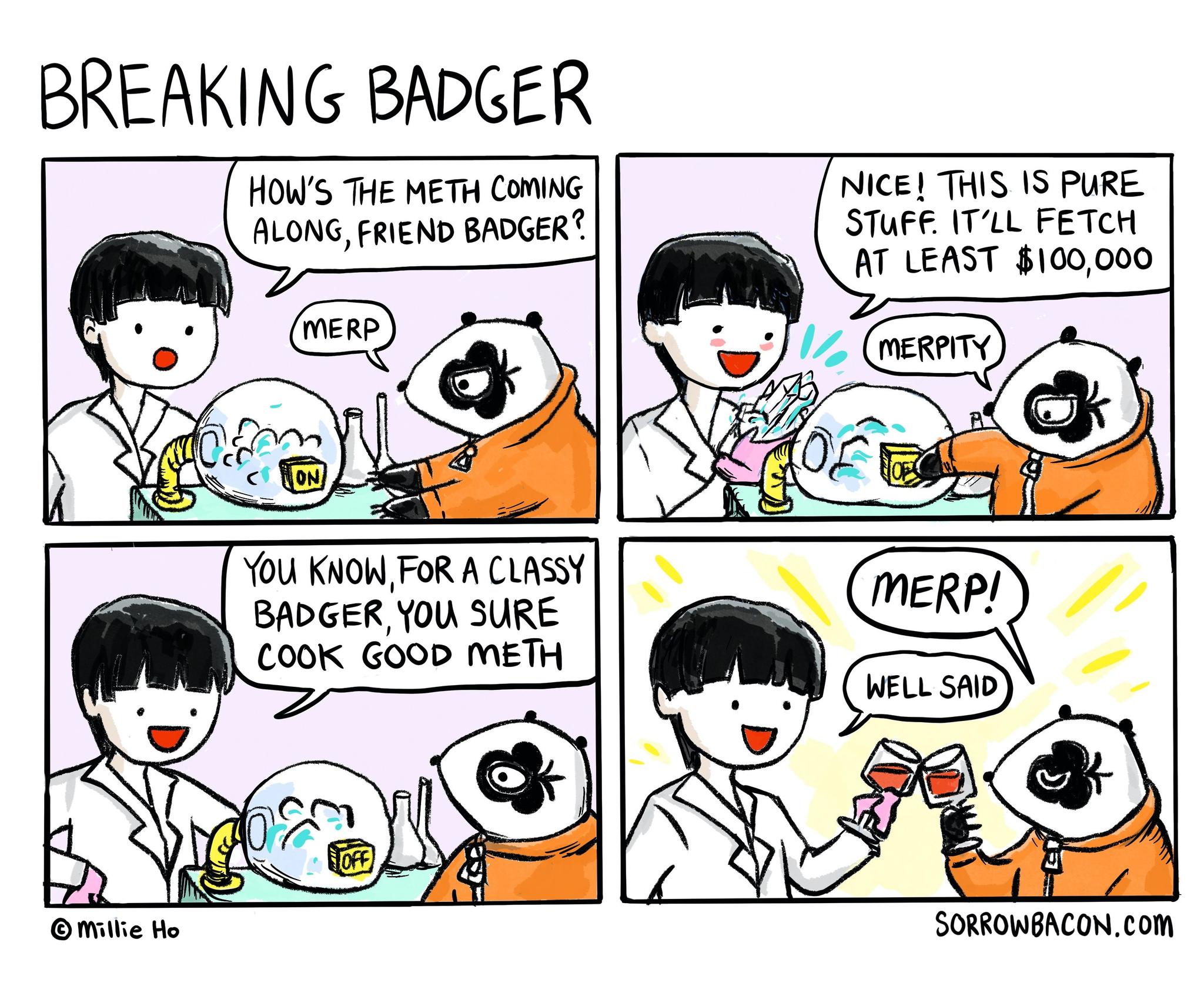 Breaking Badger sorrowbacon comic