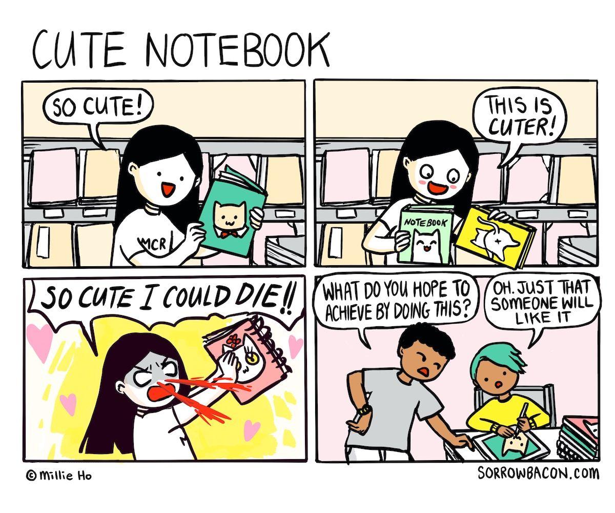 Cute Notebook sorrowbacon comic