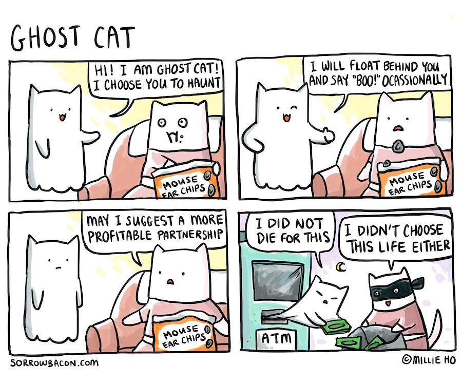 Ghost Cat sorrowbacon comic