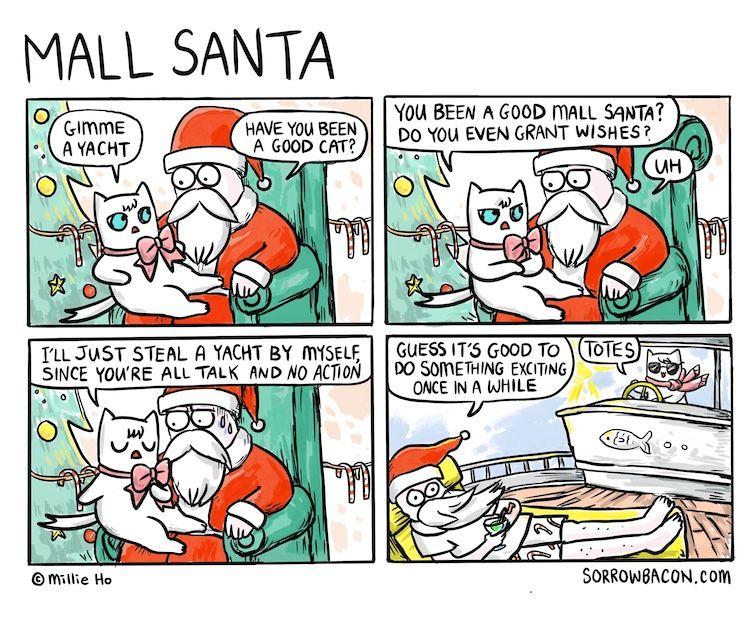 Mall Santa sorrowbacon comic