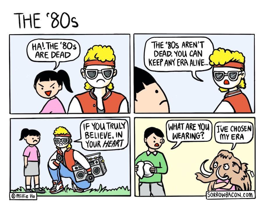 The 80s sorrowbacon comic