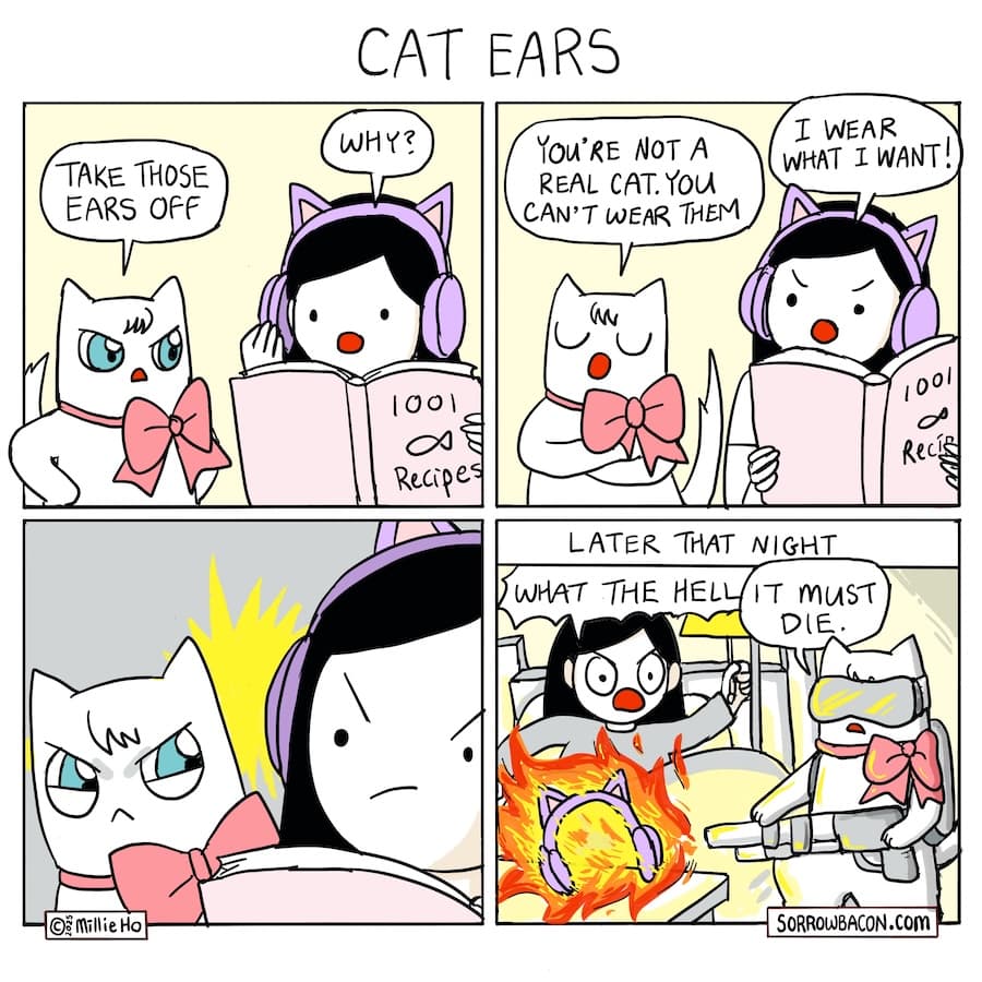 Cat Ears sorrowbacon comic