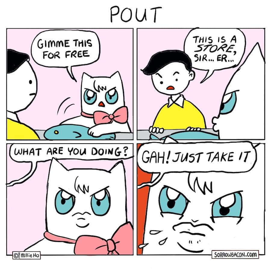 Pout sorrowbacon comic