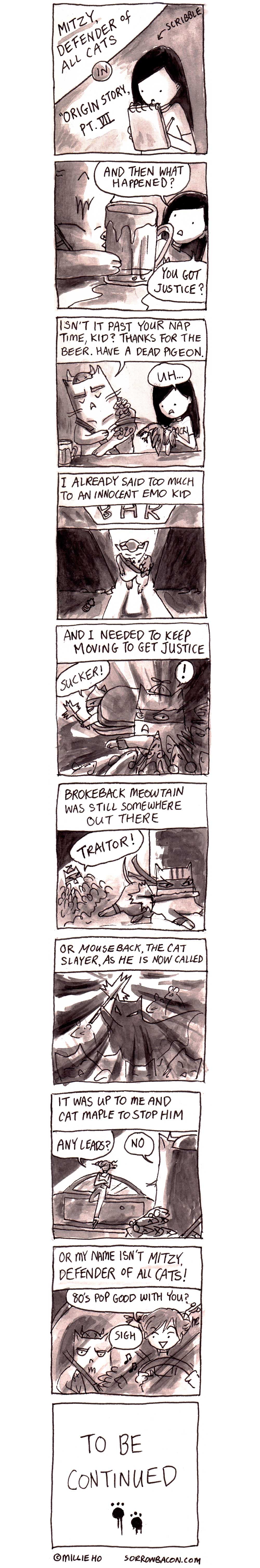 Mitzy Defender of All Cats Origin Story Part 7 sorrowbacon comic