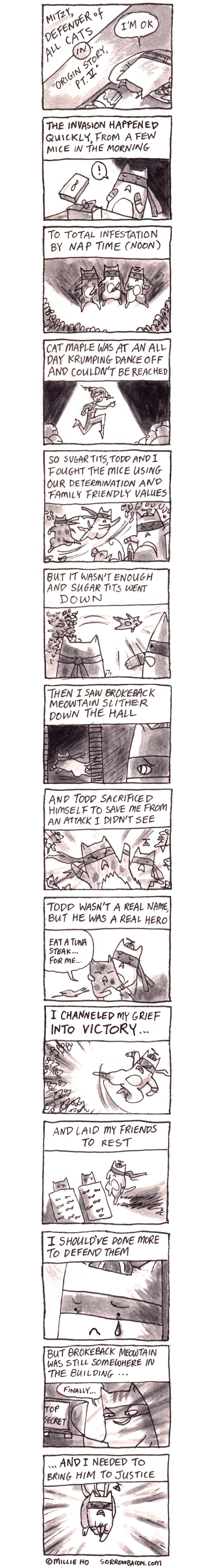 Mitzy, Defender of All Cats (Part 5) sorrowbacon comic
