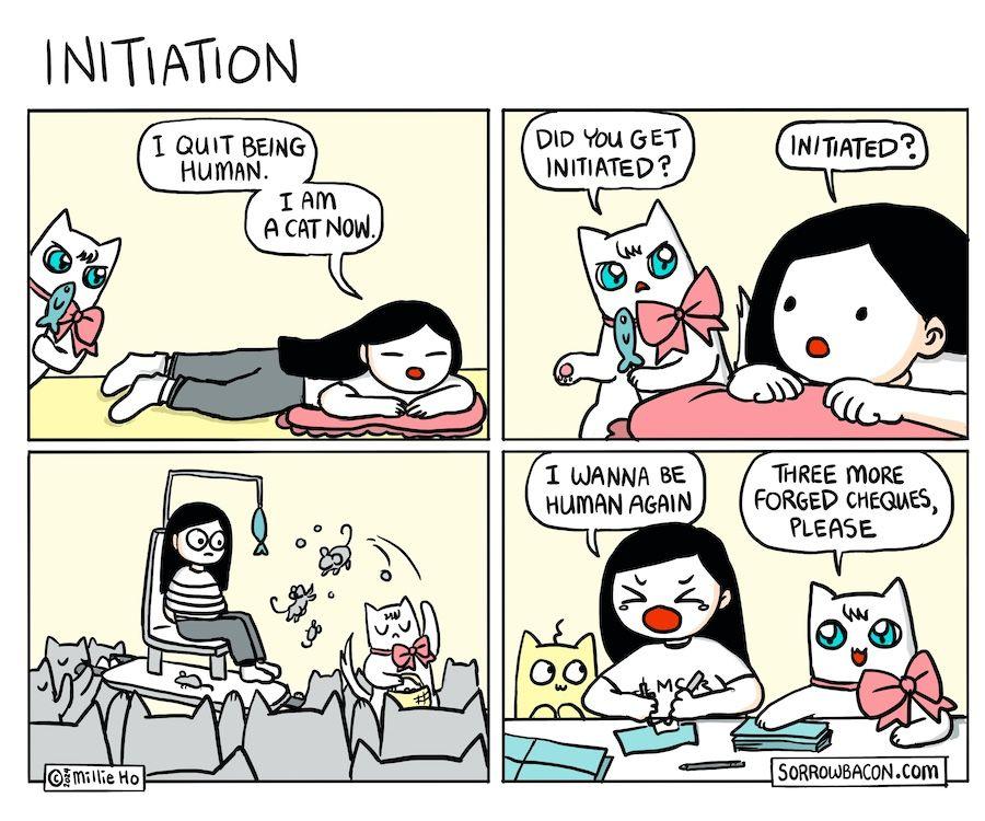 Initiation - I am a cat now - sorrowbacon comic