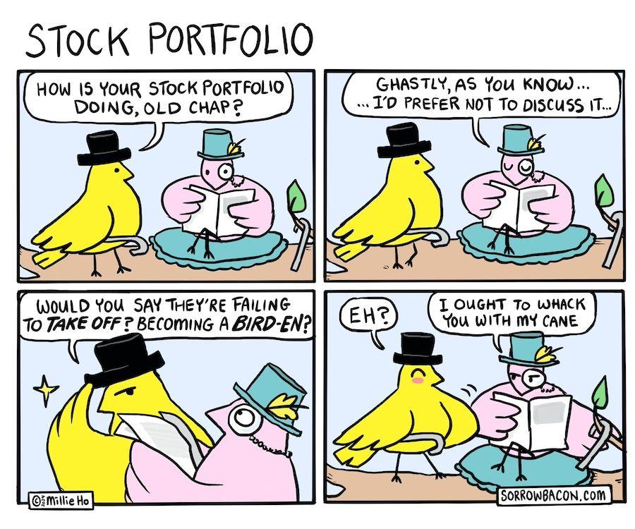 Stock Portfolio ft. Dandy Birds sorrowbacon comic