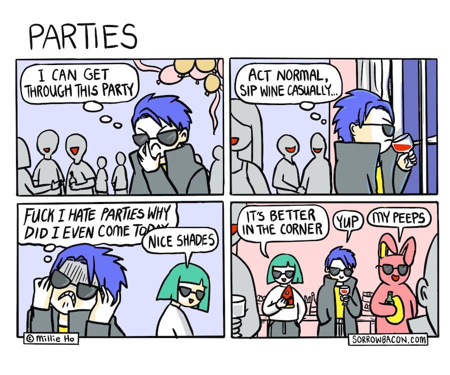 Parties sorrowbacon comic