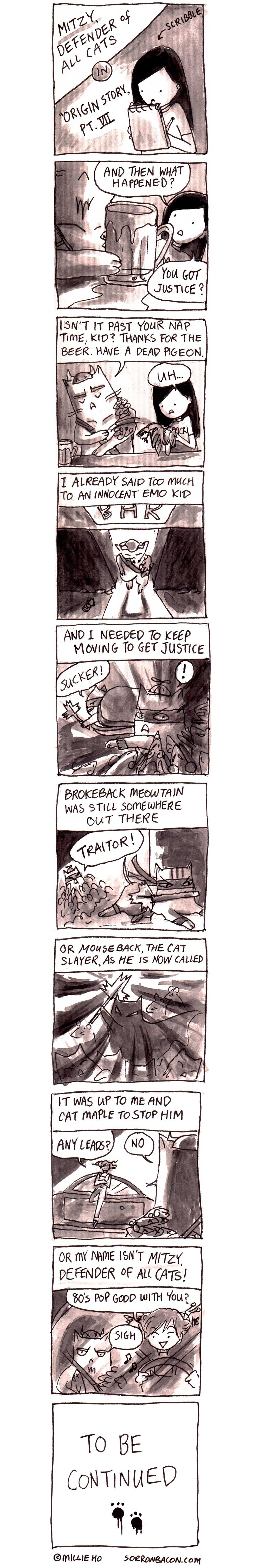 Mitzy Defender of All Cats Origin Story Part 7 sorrowbacon comic