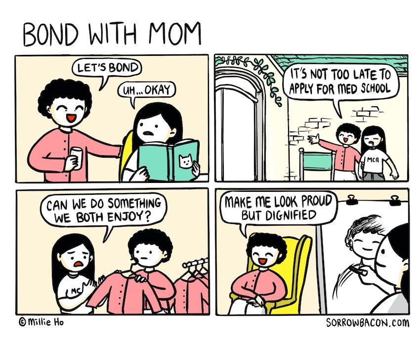 Bond with Mom sorrowbacon comic