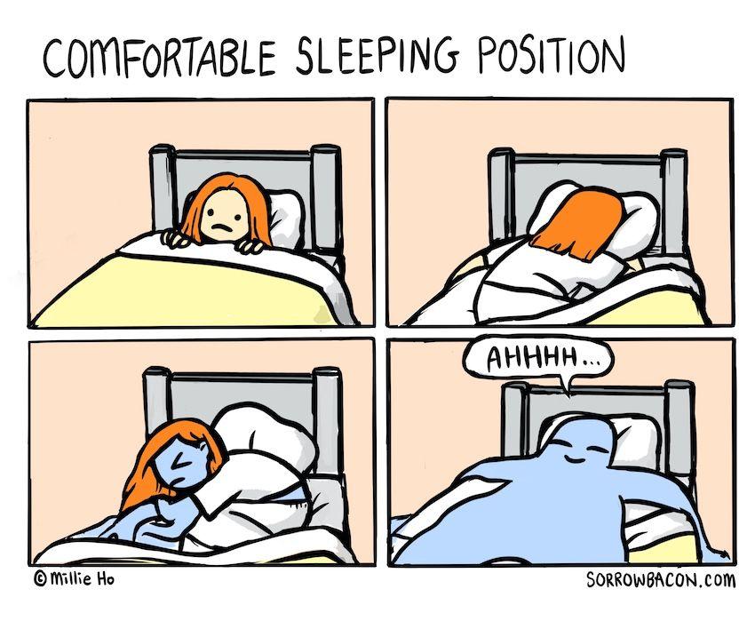 Comfortable Sleeping Position sorrowbacon comic