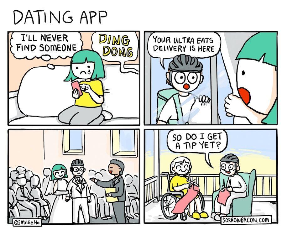 Dating App sorrowbacon comic