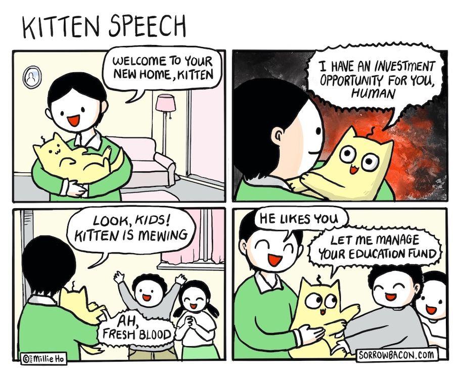 Kitten Speech sorrowbacon comic