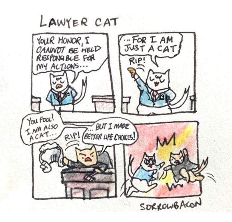 Lawyer Cat sorrowbacon comic