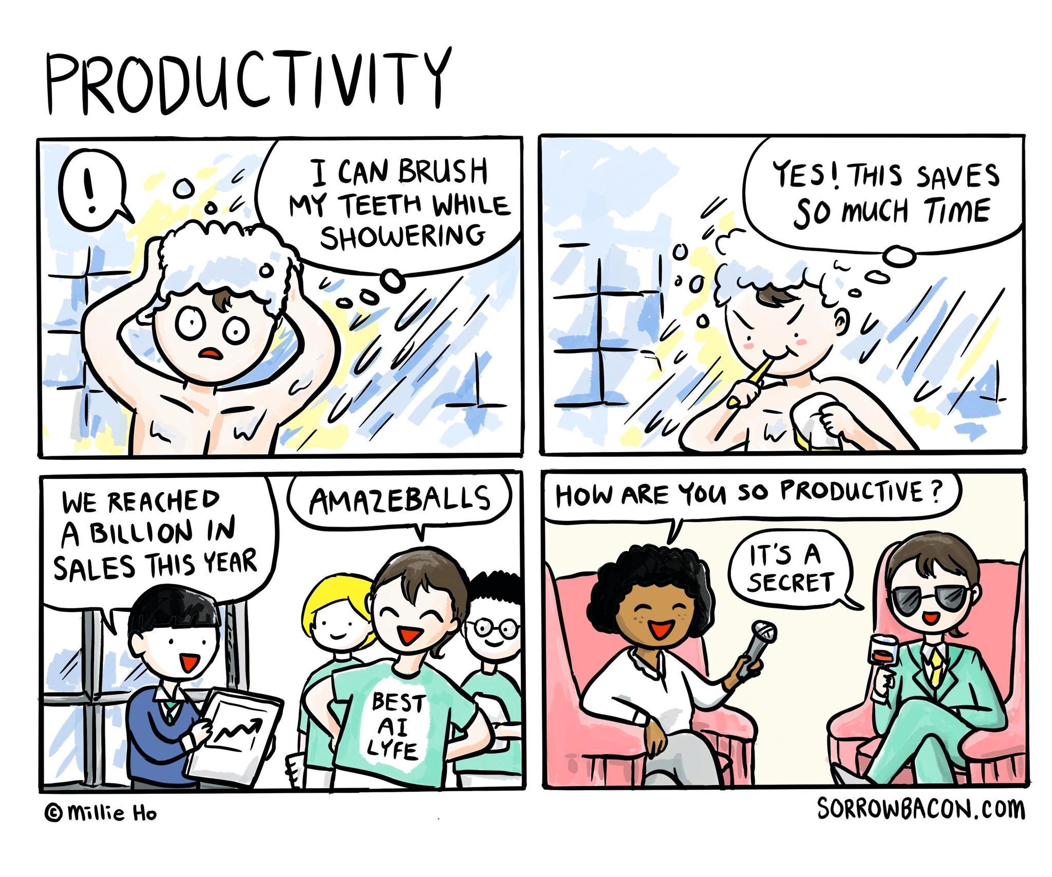 Productivity sorrowbacon comic