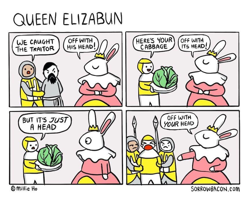 Queen Elizabun sorrowbacon comic