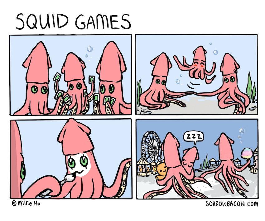 Squid Games sorrowbacon comic