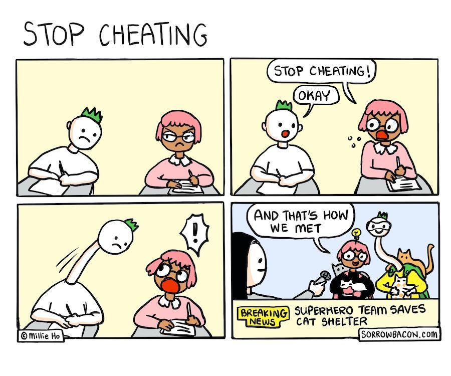 Stop Cheating sorrowbacon comic