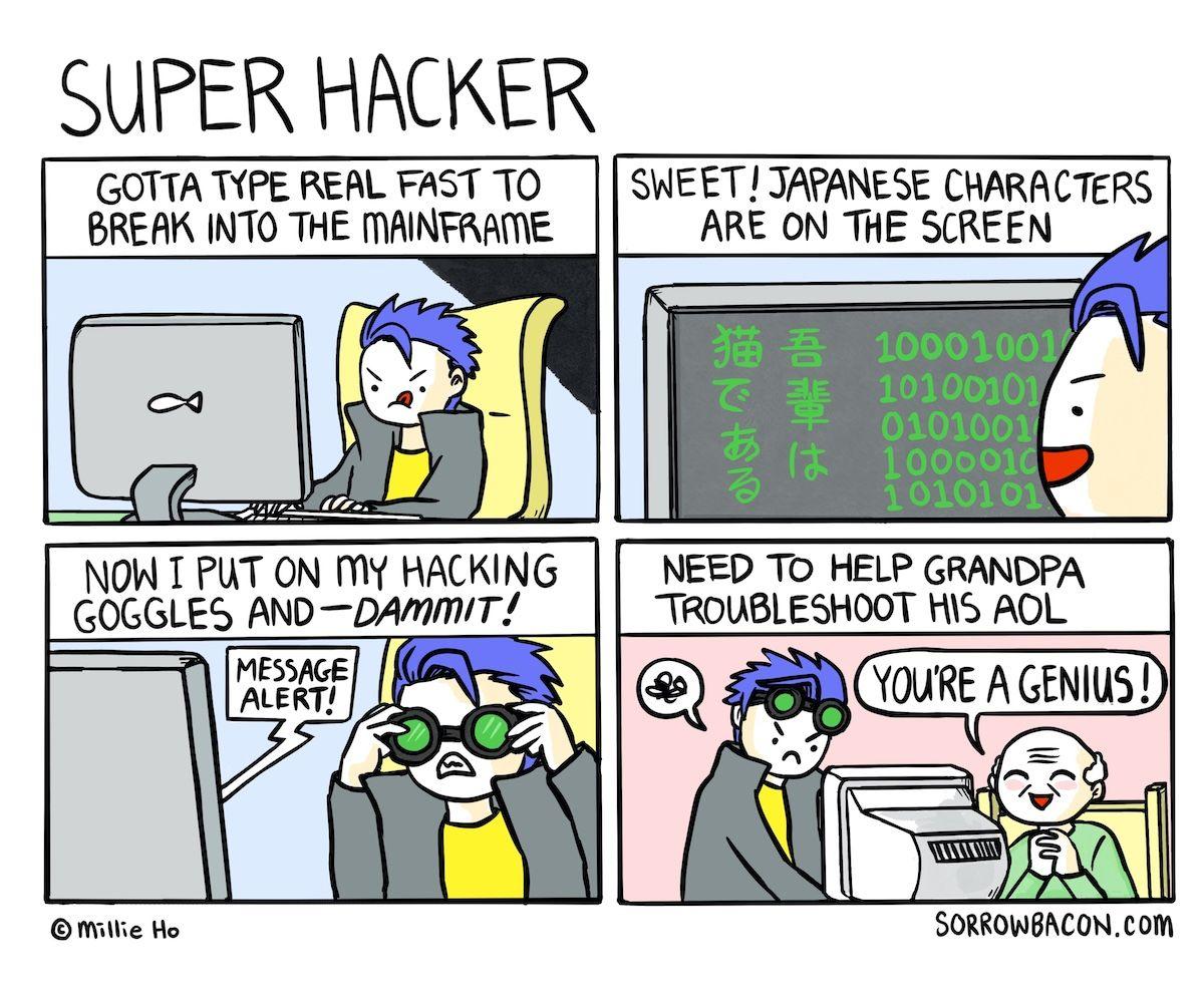 Super Hacker sorrowbacon comic