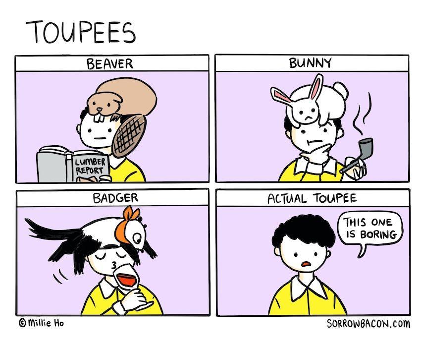 Toupees sorrowbacon comic
