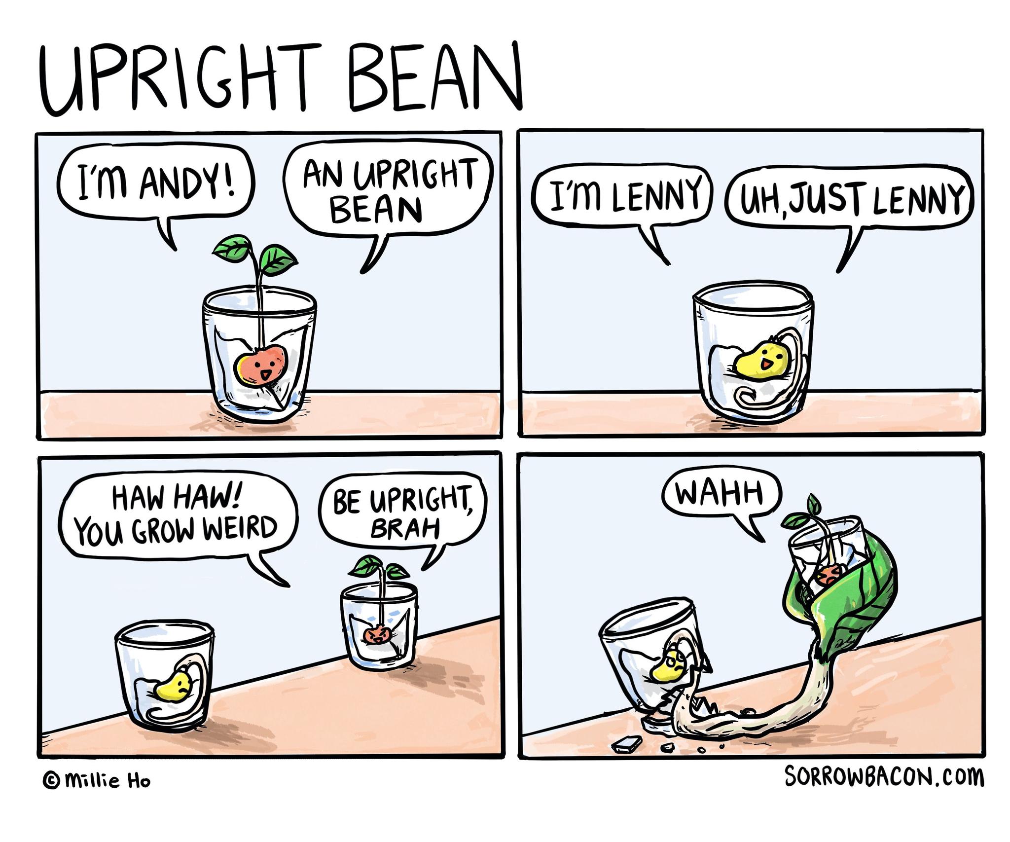 Upright Bean sorrowbacon comic