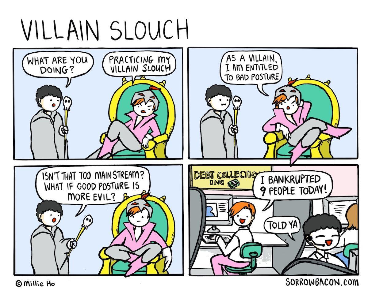 Villain Slouch sorrowbacon comic