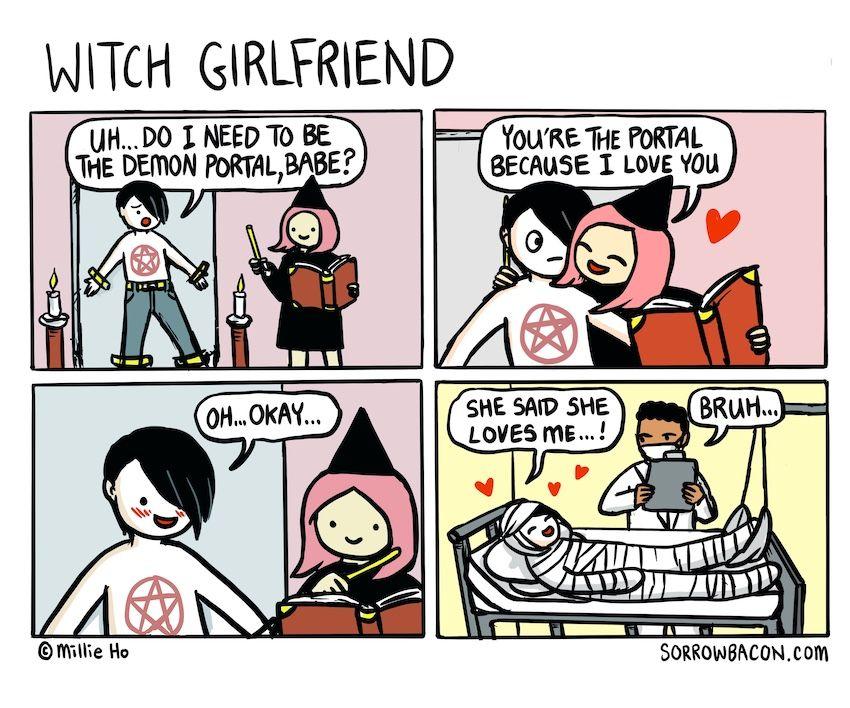 Witch Girlfriend sorrowbacon comic
