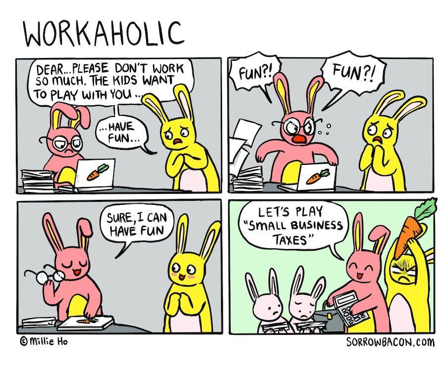 Workaholic sorrowbacon comic