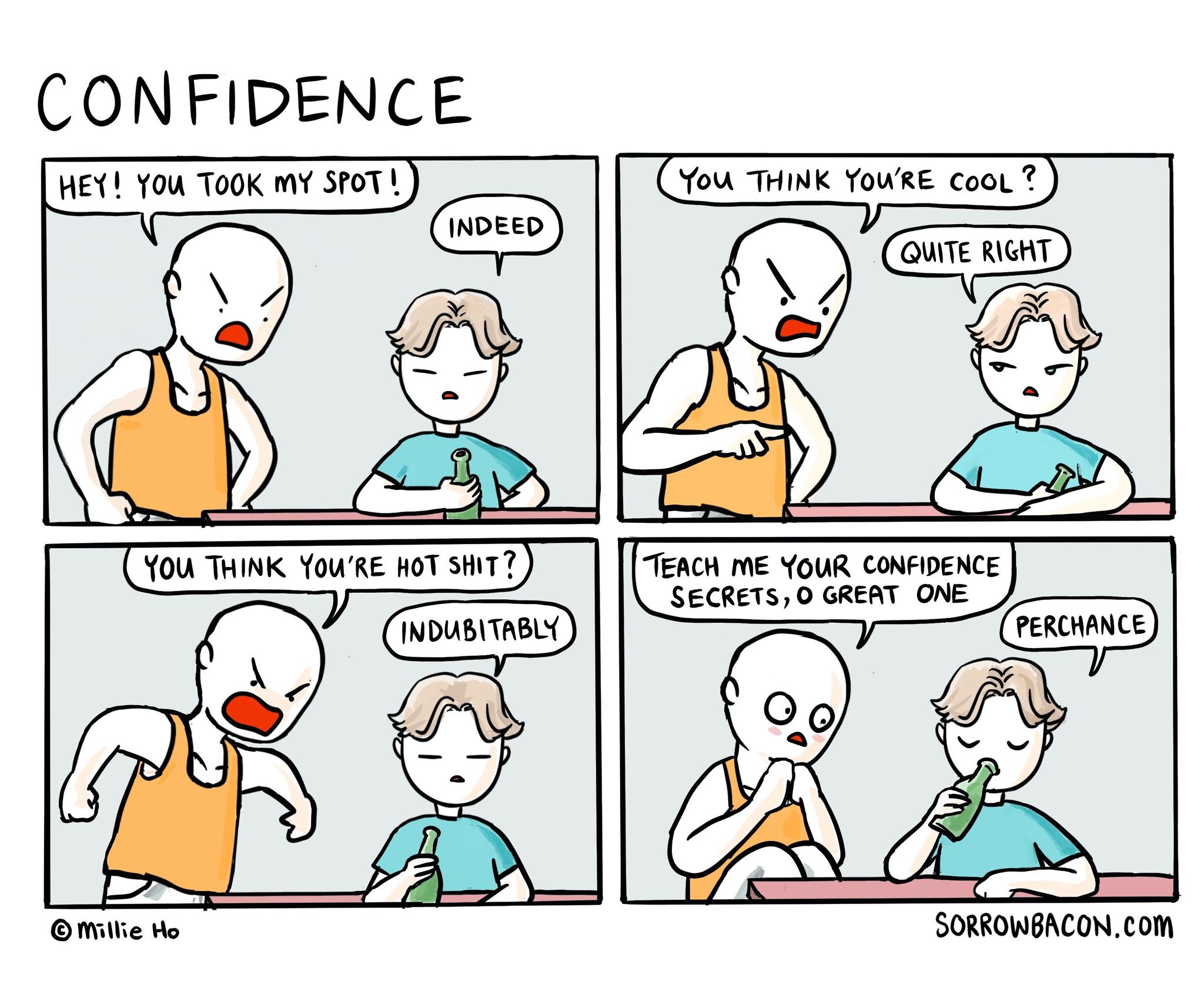 Confidence sorrowbacon comic