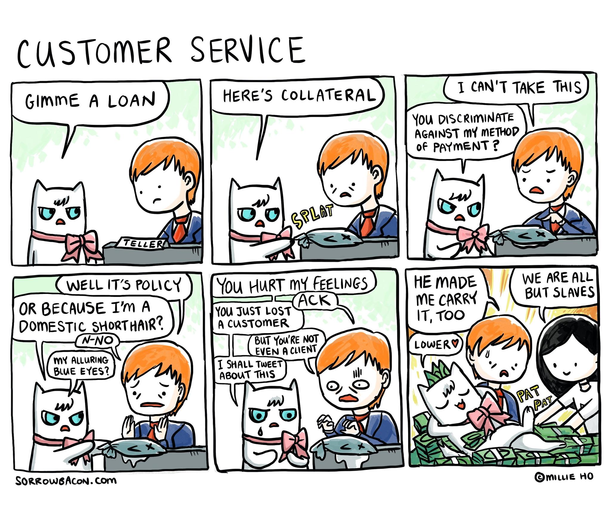 Customer Service sorrowbacon comic