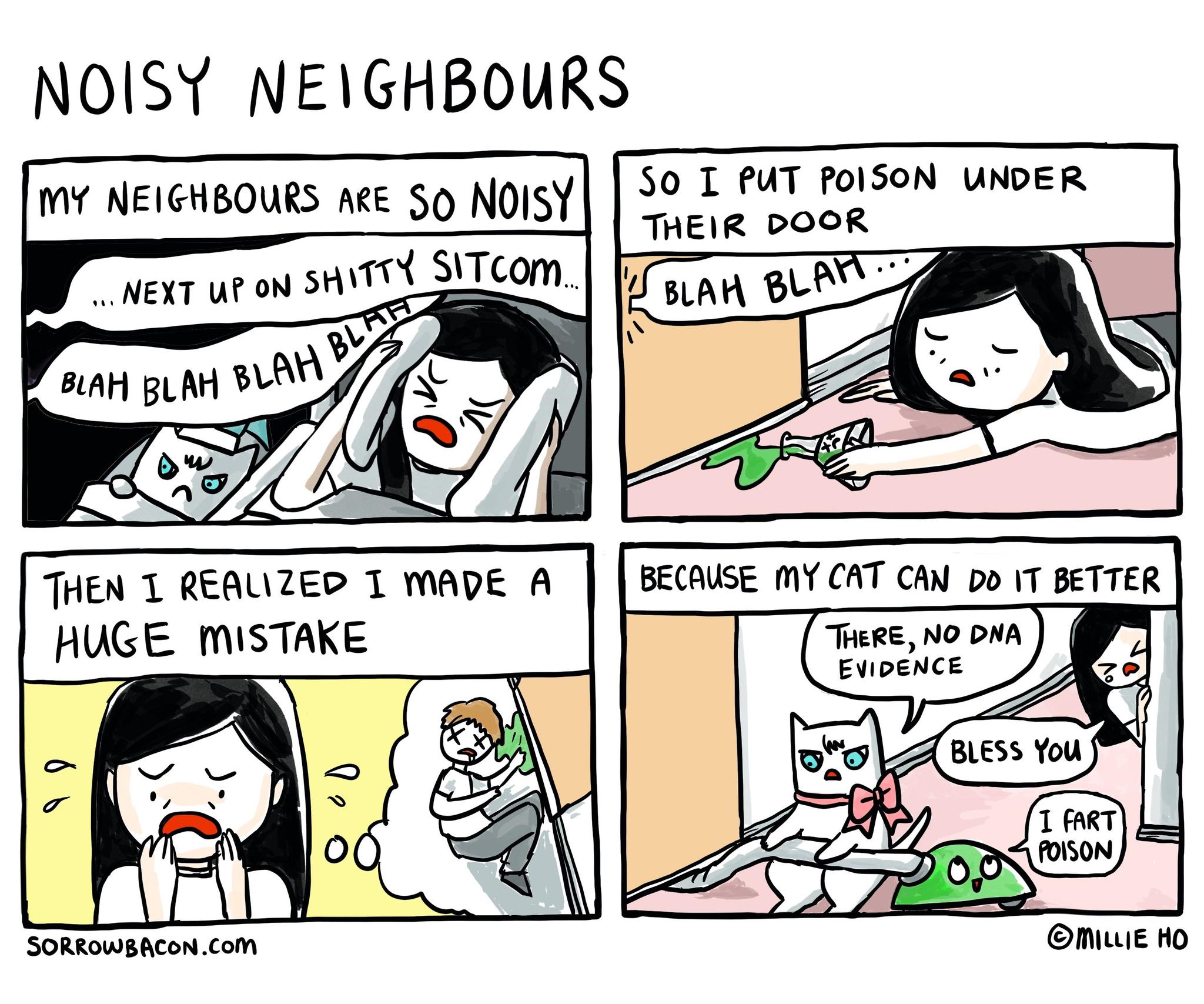 Noisy Neighbours sorrowbacon comic 