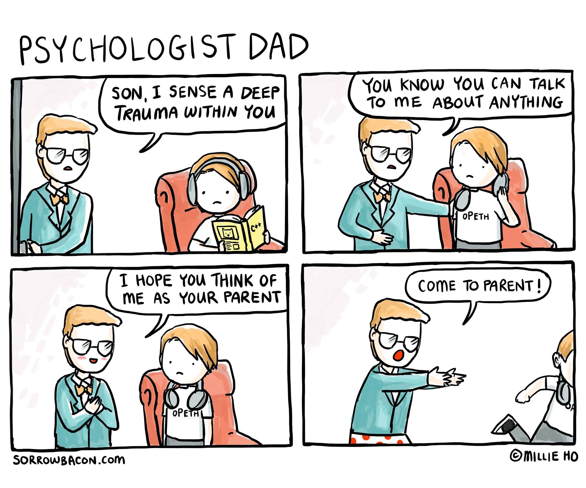Psychologist Dad sorrowbacon comic