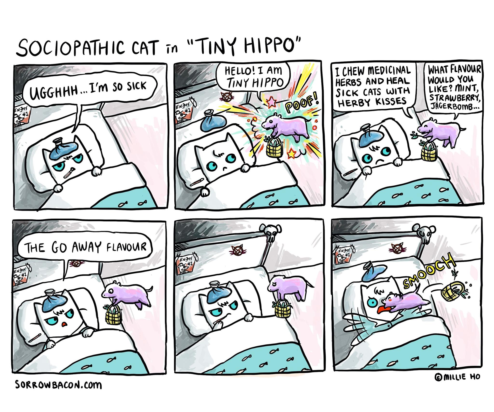 Tiny Hippo sorrowbacon comic