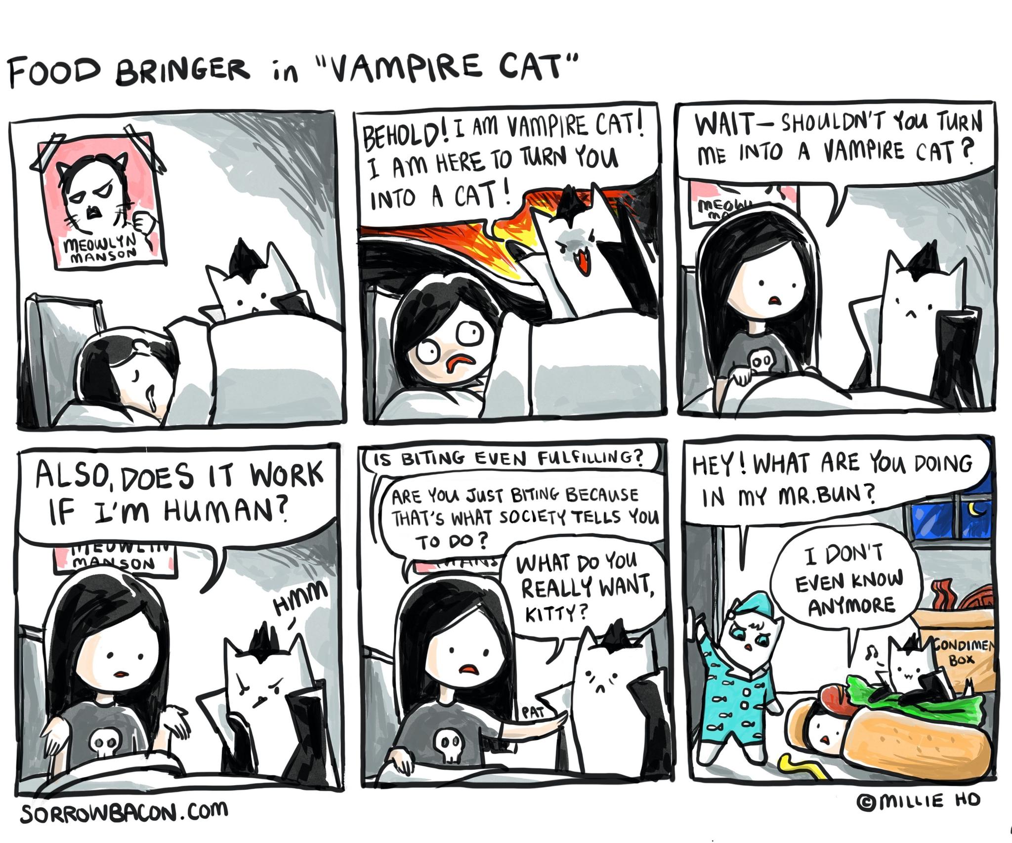 Vampire Cat sorrowbacon comic