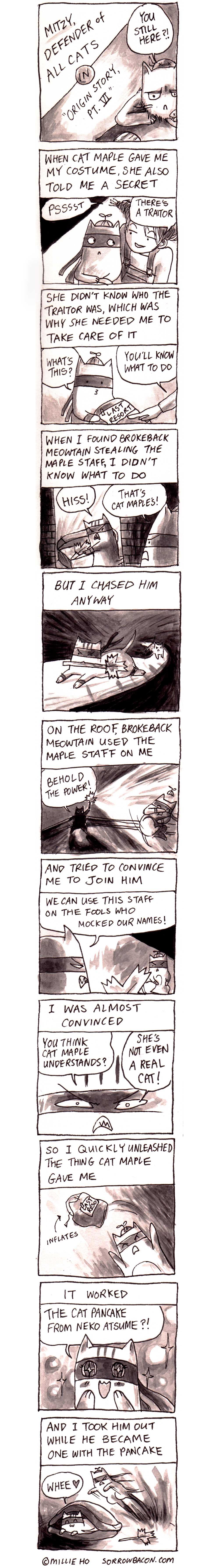 Mitzy, Defender of All Cats Origin Story Part 6 sorrowbacon comic