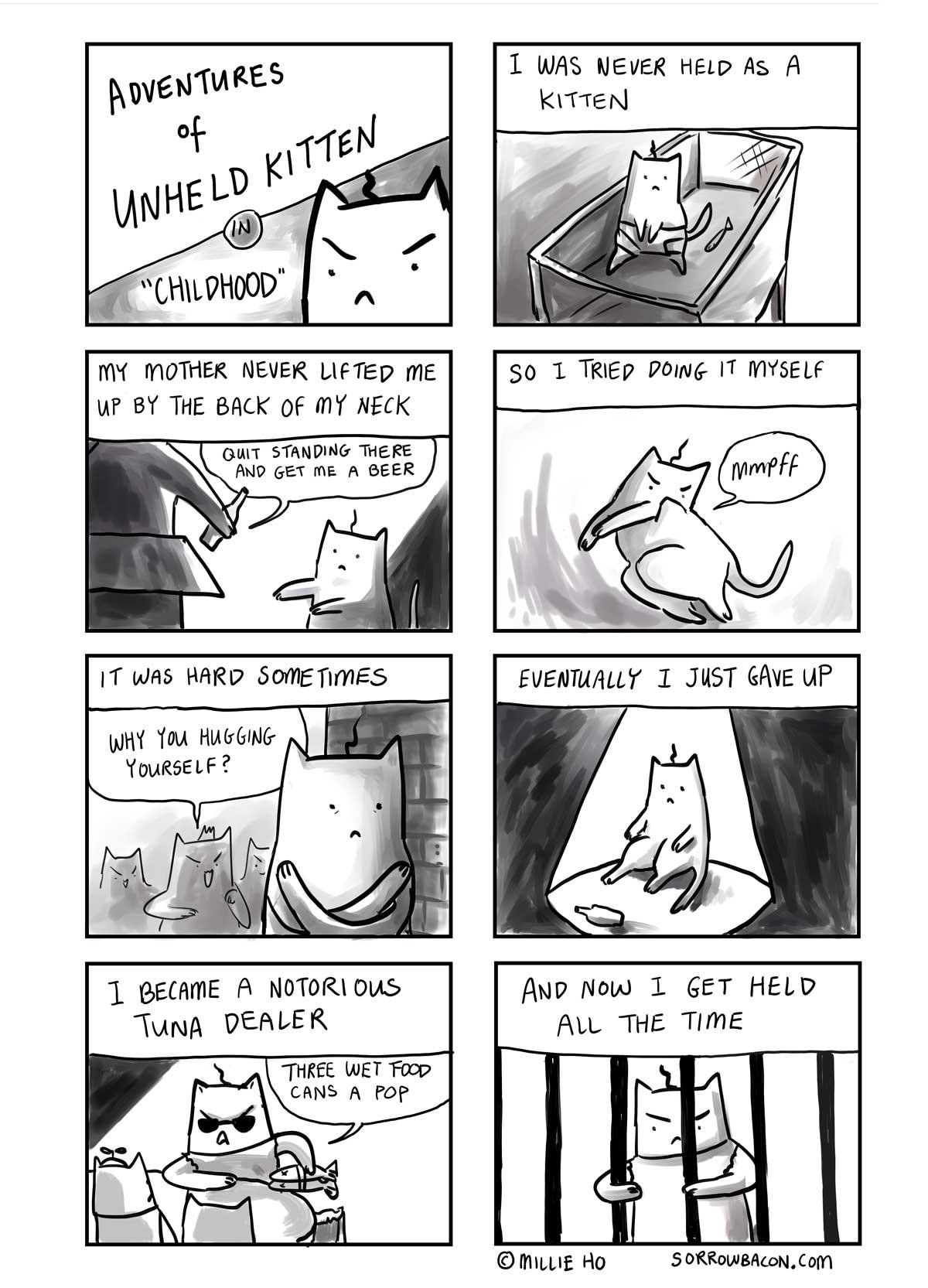 Unheld Kitten sorrowbacon comic
